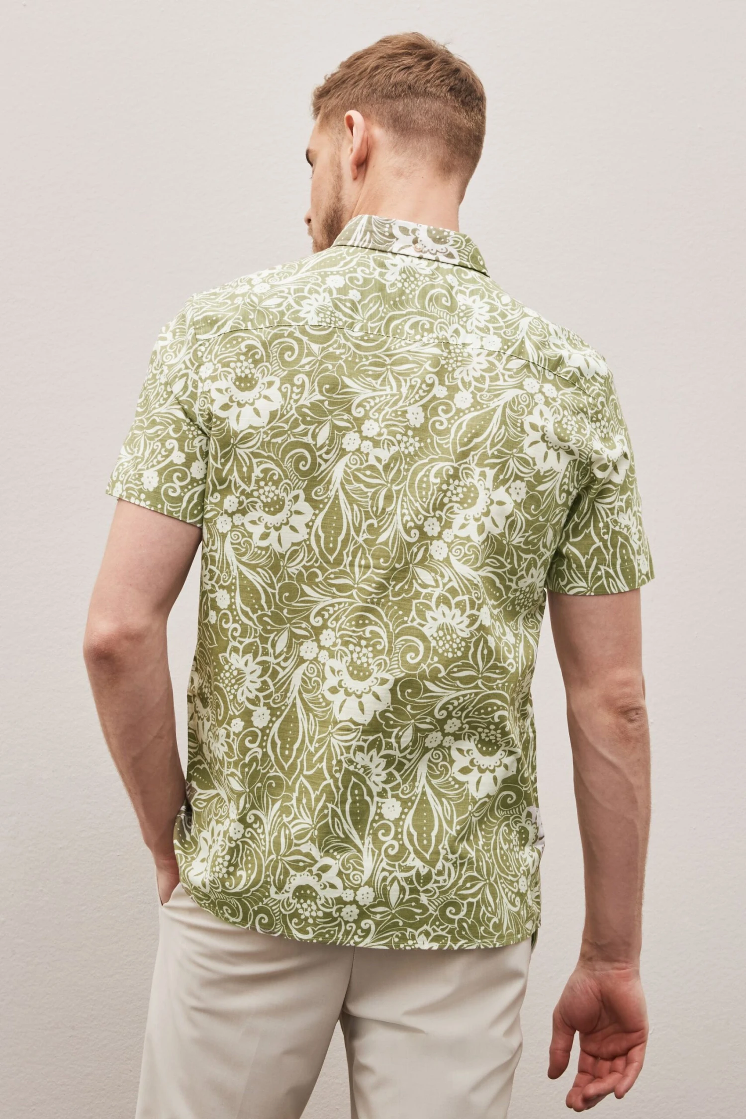 Next Hawaiian Printed Cuban Collar Short Sleeve Shirt 4 Next Hawaiian Printed Cuban Collar Short Sleeve Shirt - Image 2