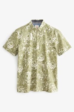 Next Hawaiian Printed Cuban Collar Short Sleeve Shirt 15 Next Hawaiian Printed Cuban Collar Short Sleeve Shirt -Cheap Drape Nova Store C65 565s7