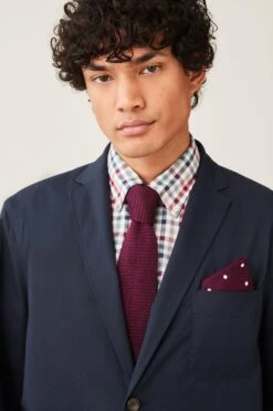 Next Navy Blue Relaxed Fit Cotton Rich Suit: Jacket 14 Next Navy Blue Relaxed Fit Cotton Rich Suit: Jacket -Cheap Drape Nova Store C66 132s3