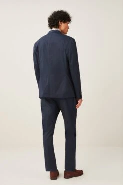 Next Navy Blue Relaxed Fit Cotton Rich Suit: Jacket 15 Next Navy Blue Relaxed Fit Cotton Rich Suit: Jacket -Cheap Drape Nova Store C66 132s4