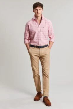 Joules Pink Welford Classic Long Sleeve Check Shirt