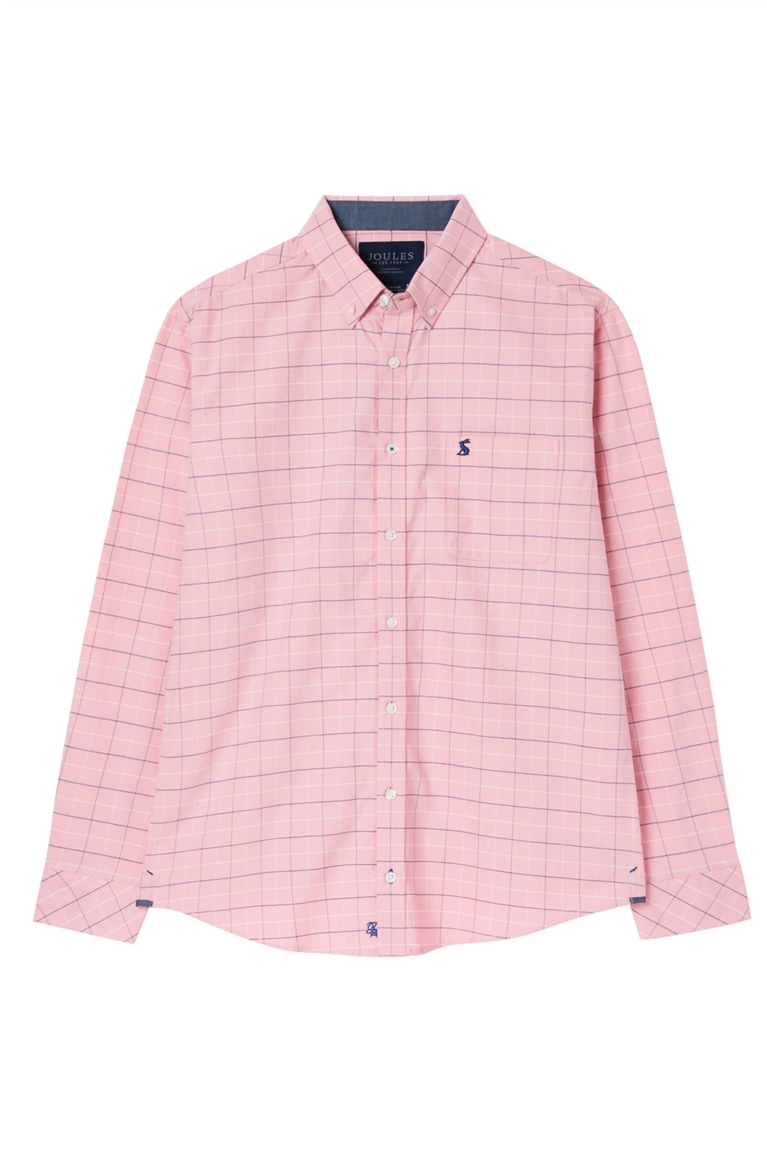 Joules Pink Welford Classic Long Sleeve Check Shirt 7 Joules Pink Welford Classic Long Sleeve Check Shirt - Image 5