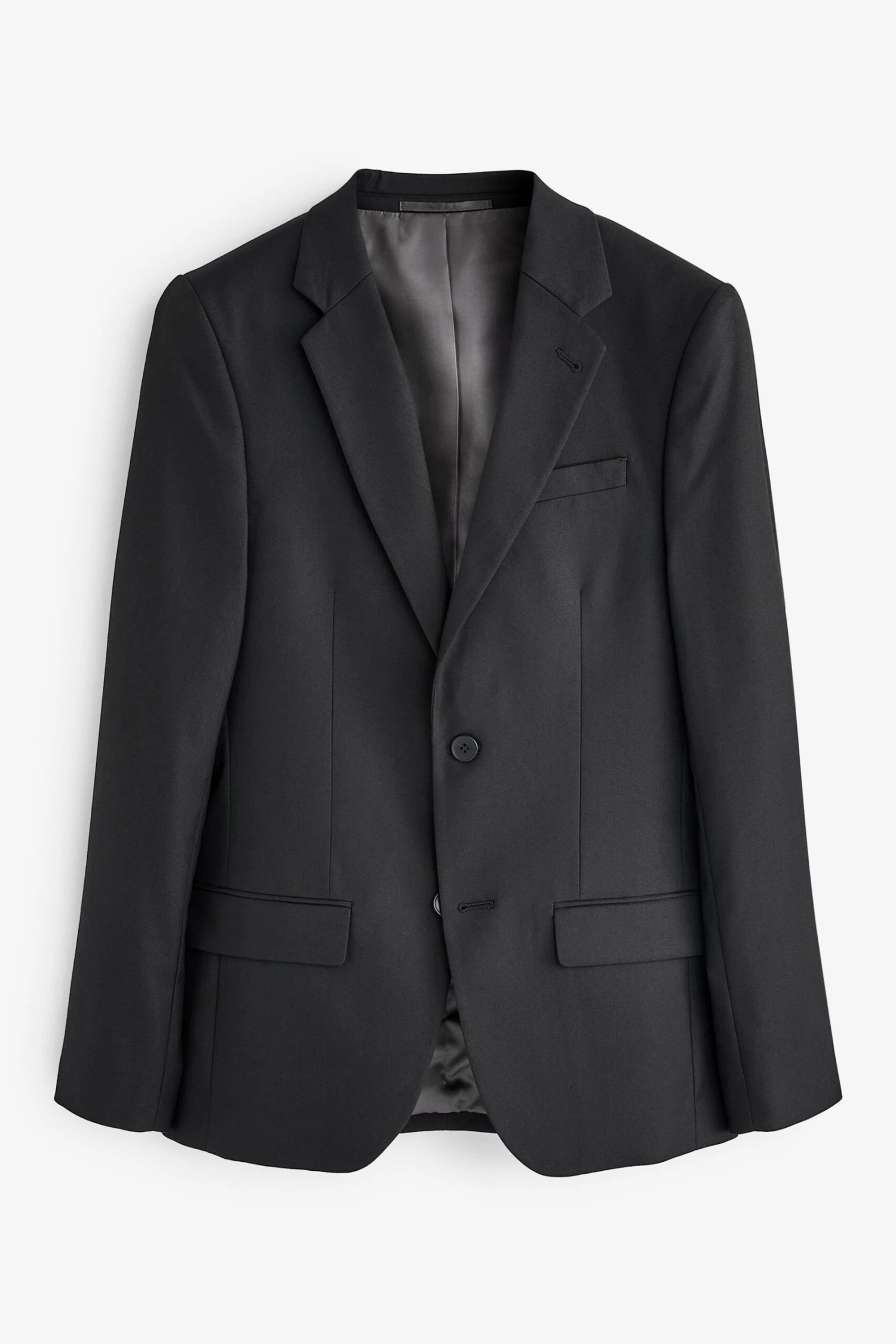 River Island Slim Twill Black Suit: Jacket 6 River Island Slim Twill Black Suit: Jacket - Image 4