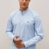 Next Stretch Oxford Long Sleeve Shirt With Grandad Collar -Cheap Drape Nova Store C79864s