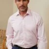 Pale Pink Fine Twill Classic Fit Shirt Double Cuff -Cheap Drape Nova Store C83575s