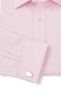 Pale Pink Fine Twill Classic Fit Shirt Double Cuff -Cheap Drape Nova Store C83575s5