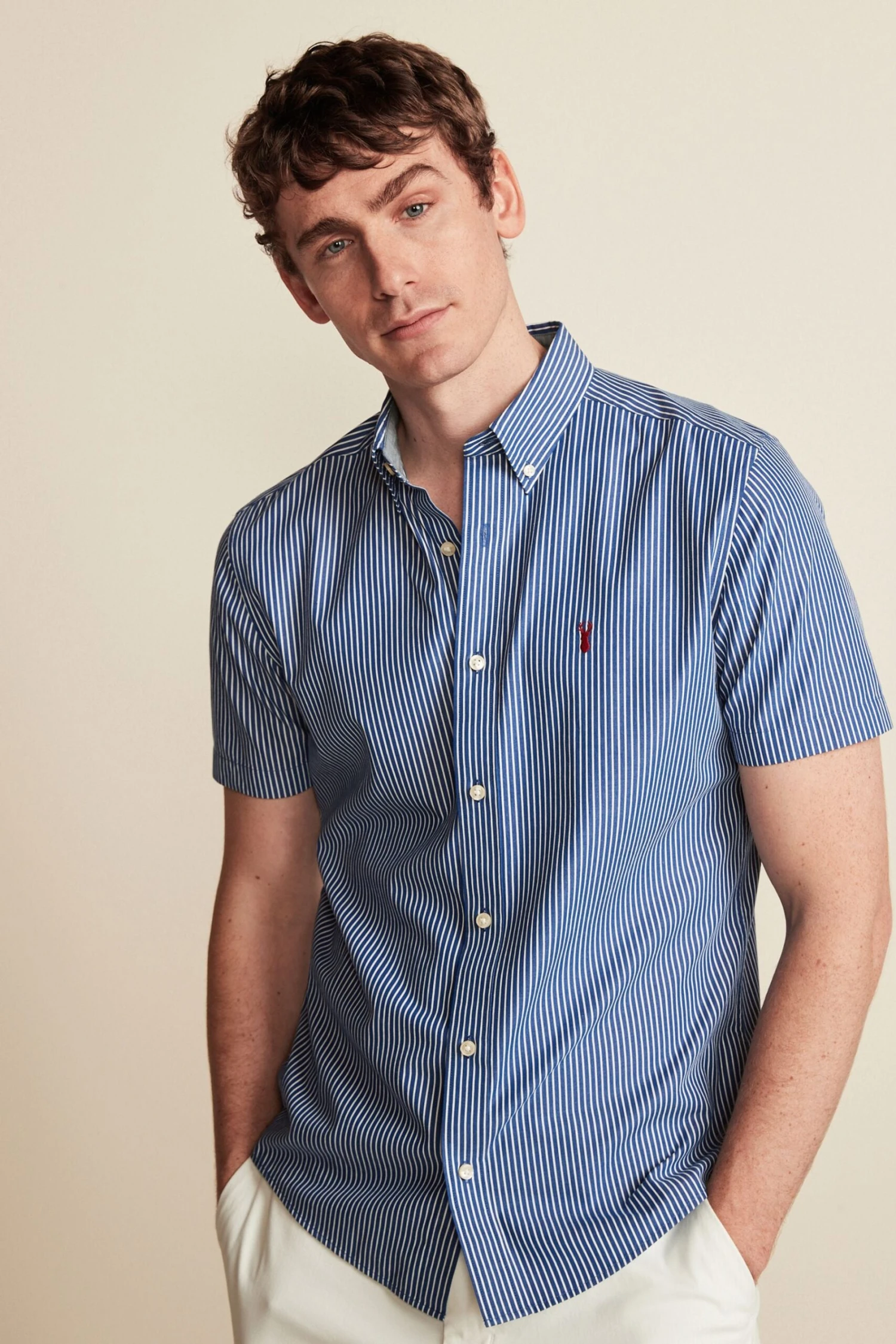 Next Stripe Short Sleeve Shirt 6 Next Stripe Short Sleeve Shirt - Image 4