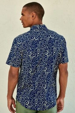Next Geo Printed Short Sleeve Shirt -Cheap Drape Nova Store D08 086s3