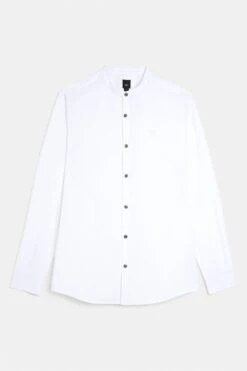 River Island White Grandad Shirt -Cheap Drape Nova Store D08962s4