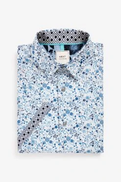 Next Printed Trimmed Shirt -Cheap Drape Nova Store D09 804s5