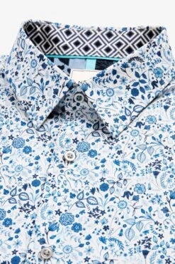 Next Printed Trimmed Shirt -Cheap Drape Nova Store D09 804s6