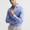 Reiss Remote Cotton Satin Slim Fit Shirt 1 Reiss Remote Cotton Satin Slim Fit Shirt -Cheap Drape Nova Store D40 026s