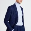 MOSS Tailored Fit Blue Suit: Jacket With Black Check 1 MOSS Tailored Fit Blue Suit: Jacket With Black Check -Cheap Drape Nova Store D40 315s