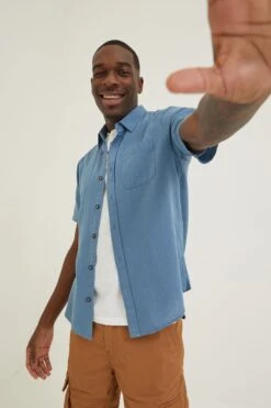 FatFace Blue Bugle Shirt -Cheap Drape Nova Store D60 970s3