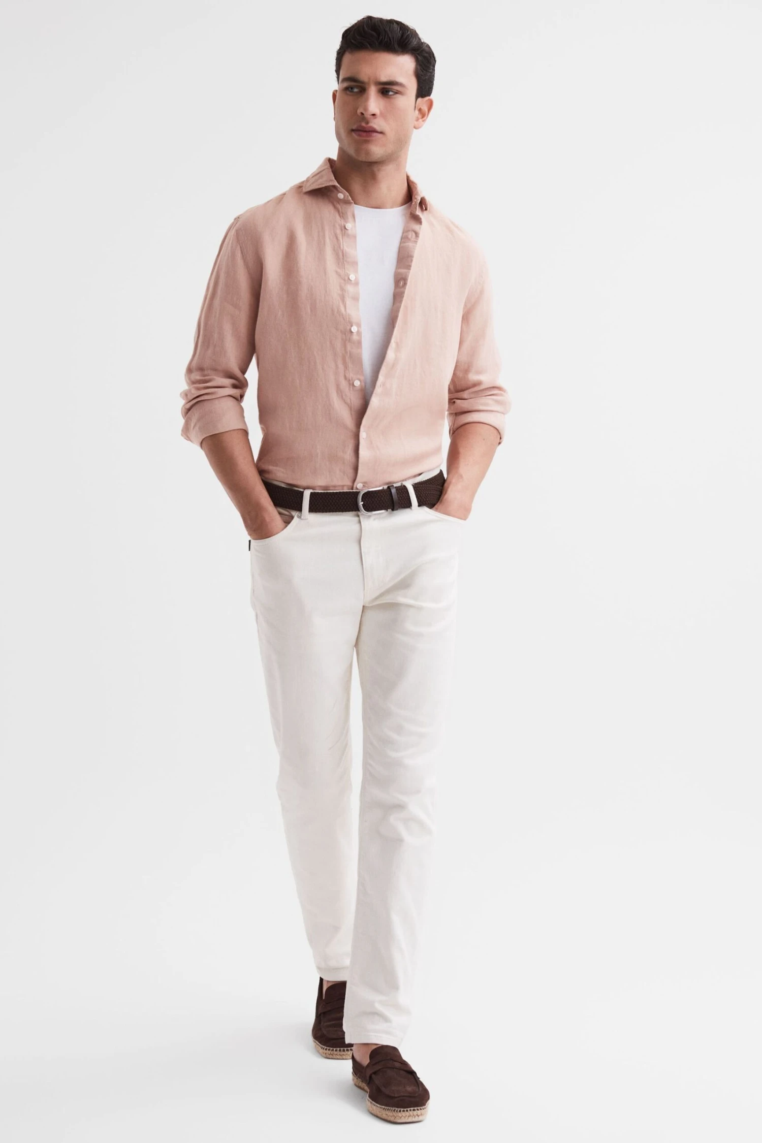 Reiss Ruban Linen Long Sleeve Shirt 3 Reiss Ruban Linen Long Sleeve Shirt