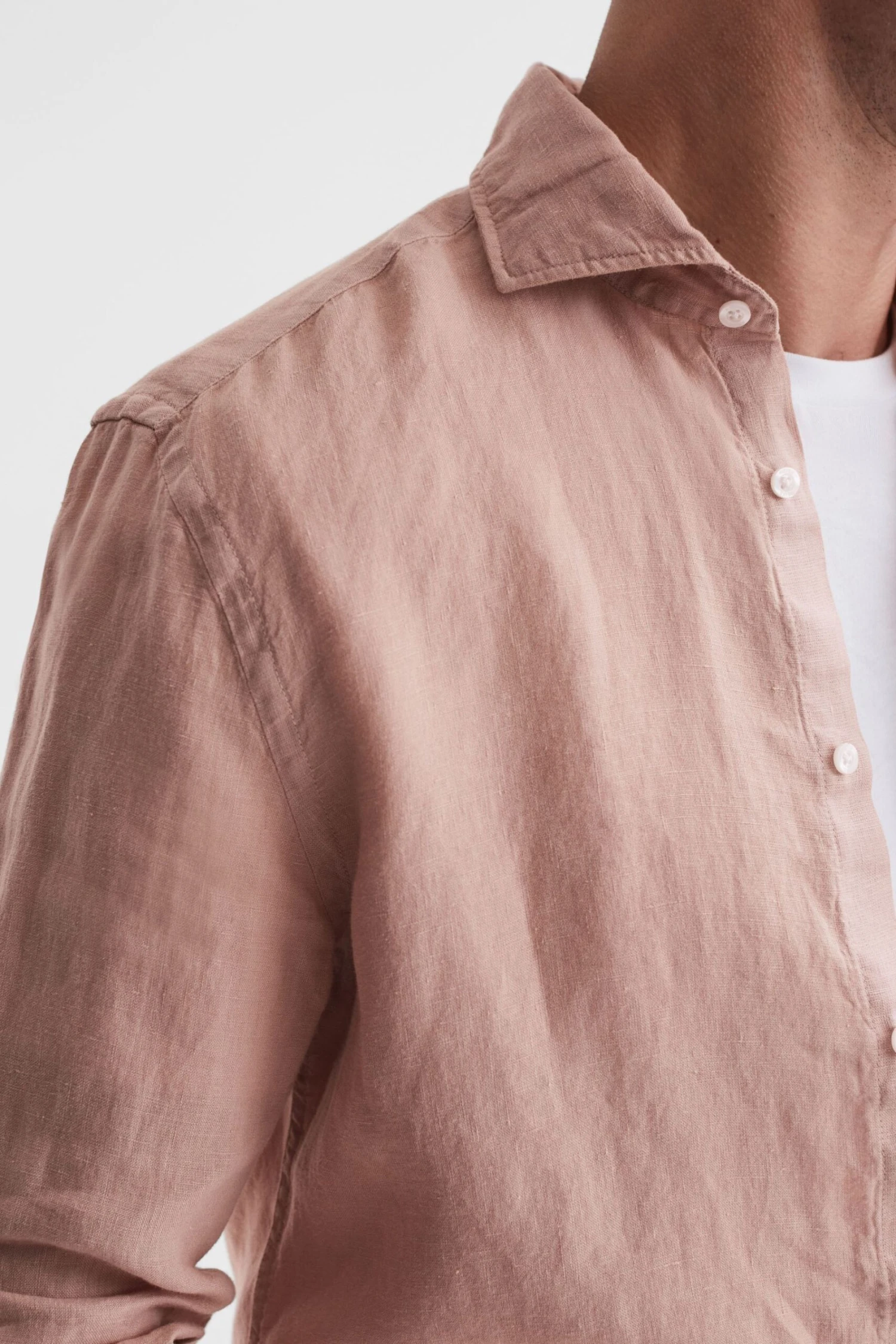 Reiss Ruban Linen Long Sleeve Shirt 6 Reiss Ruban Linen Long Sleeve Shirt - Image 4