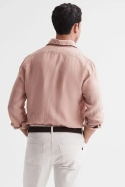Reiss Ruban Linen Long Sleeve Shirt 12 Reiss Ruban Linen Long Sleeve Shirt -Cheap Drape Nova Store D65 864s5