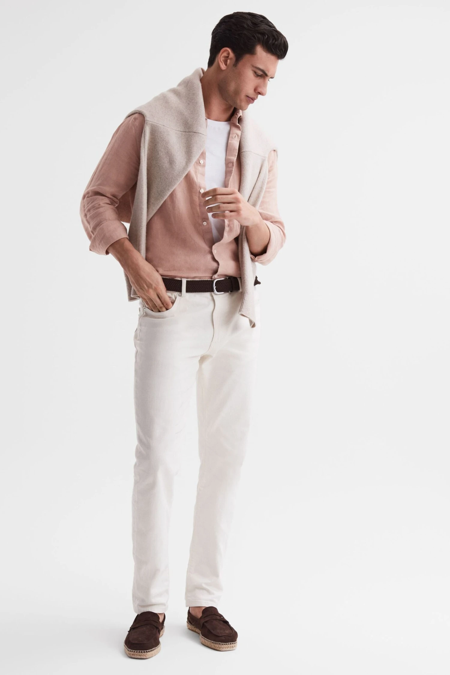 Reiss Ruban Linen Long Sleeve Shirt 8 Reiss Ruban Linen Long Sleeve Shirt - Image 6