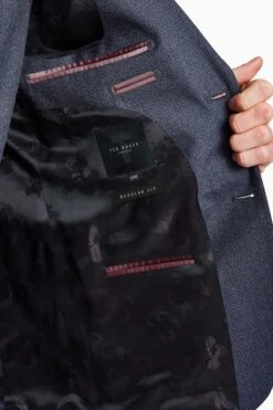 Ted Baker Tailoring Navy Blue Scratch Slim Jacket -Cheap Drape Nova Store D69 783s4