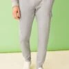 F&F Grey Jersey Cargo Joggers -Cheap Drape Nova Store D71 952s
