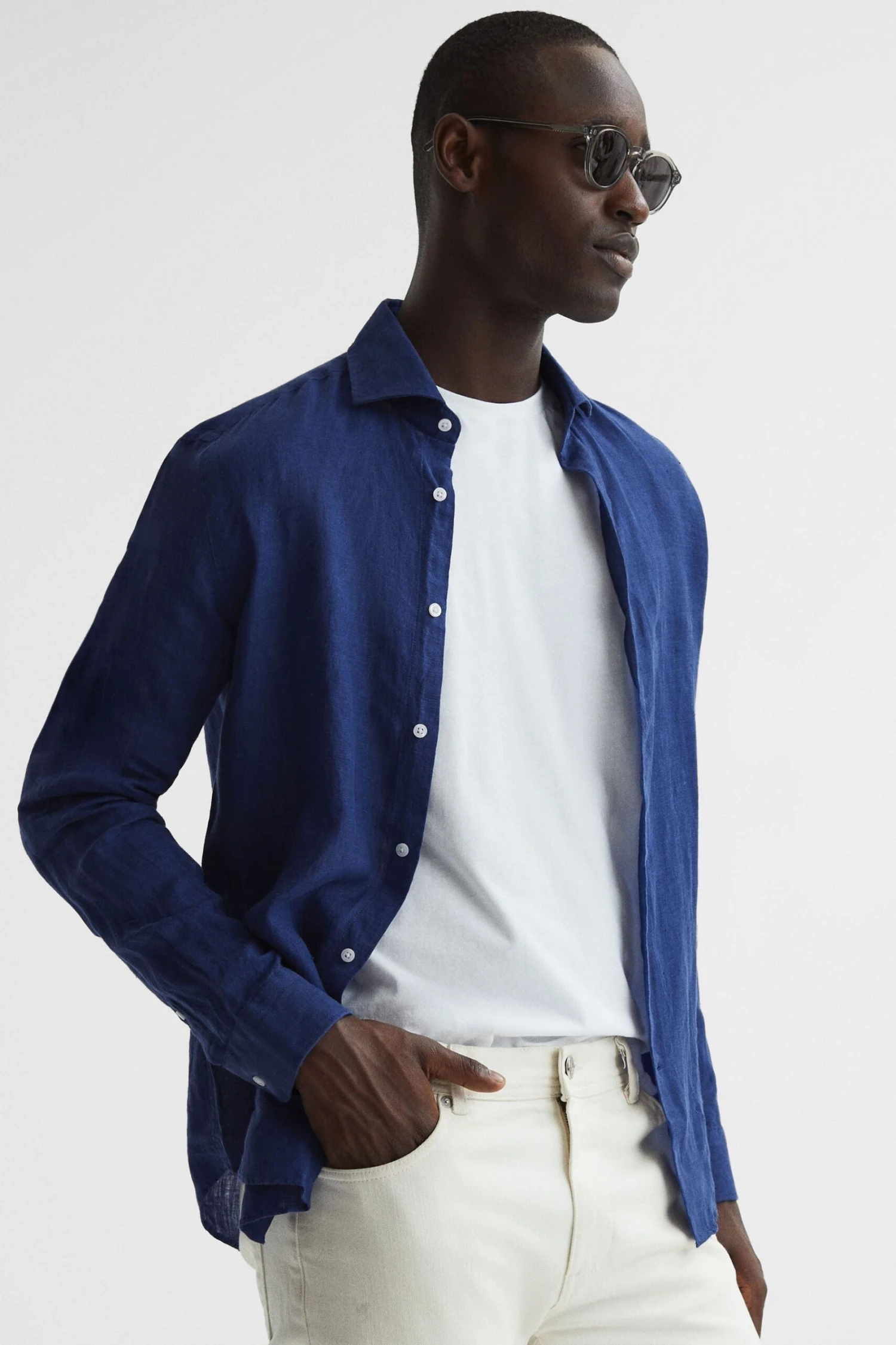 Reiss Ruban Linen Regular Fit Shirt 8 Reiss Ruban Linen Regular Fit Shirt - Image 6