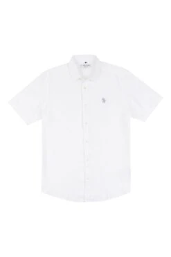 U.S. Polo Assn. Mens Linen Blend Short Sleeved Shirt 12 U.S. Polo Assn. Mens Linen Blend Short Sleeved Shirt -Cheap Drape Nova Store D72548s5