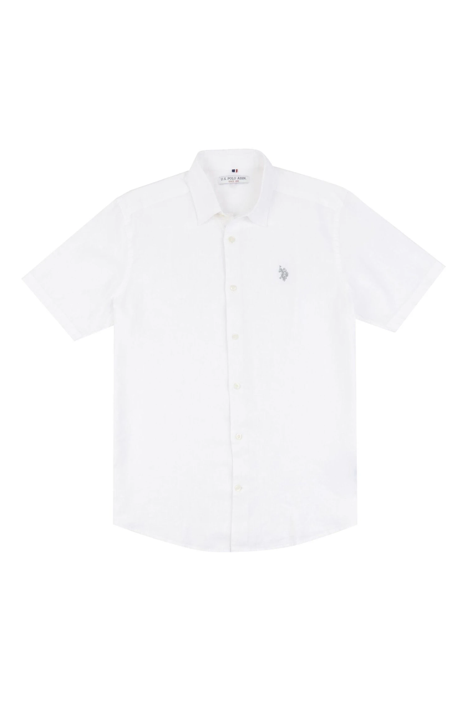 U.S. Polo Assn. Mens Linen Blend Short Sleeved Shirt 7 U.S. Polo Assn. Mens Linen Blend Short Sleeved Shirt - Image 5