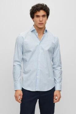 BOSS Gingham Joe Regular Fit Dress Shirt