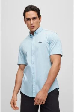 BOSS Short Sleeve Embroidered Logo Shirt
