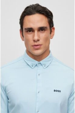 BOSS Short Sleeve Embroidered Logo Shirt -Cheap Drape Nova Store D81451s5