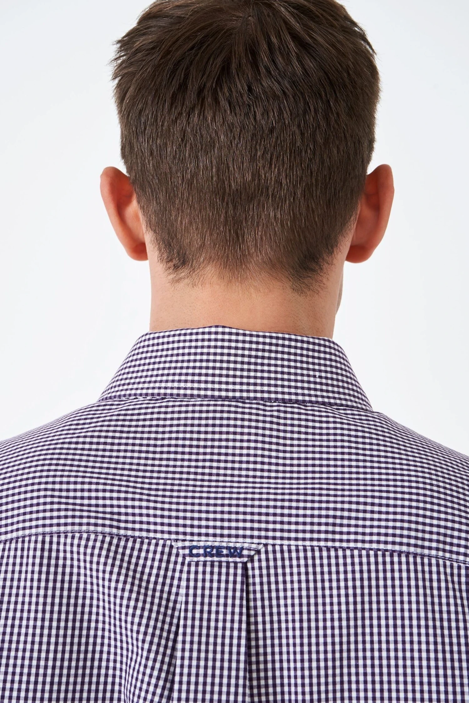 Crew Clothing Company Purple Gingham Cotton Classic Shirt 7 Crew Clothing Company Purple Gingham Cotton Classic Shirt - Image 5
