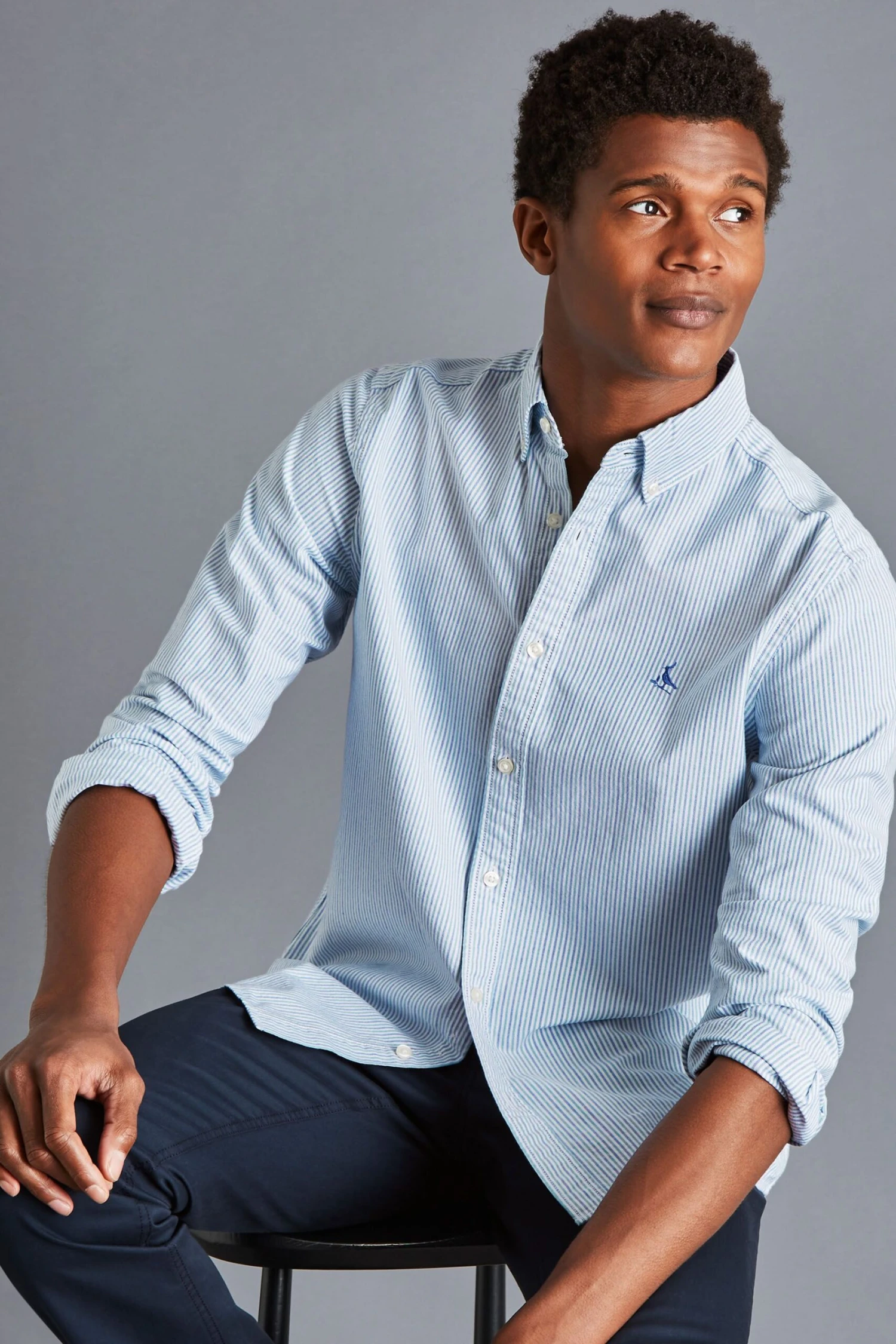 Charles Tyrwhitt Slim Fit Button-Down Washed Oxford Shirt 5 Charles Tyrwhitt Slim Fit Button-Down Washed Oxford Shirt - Image 3