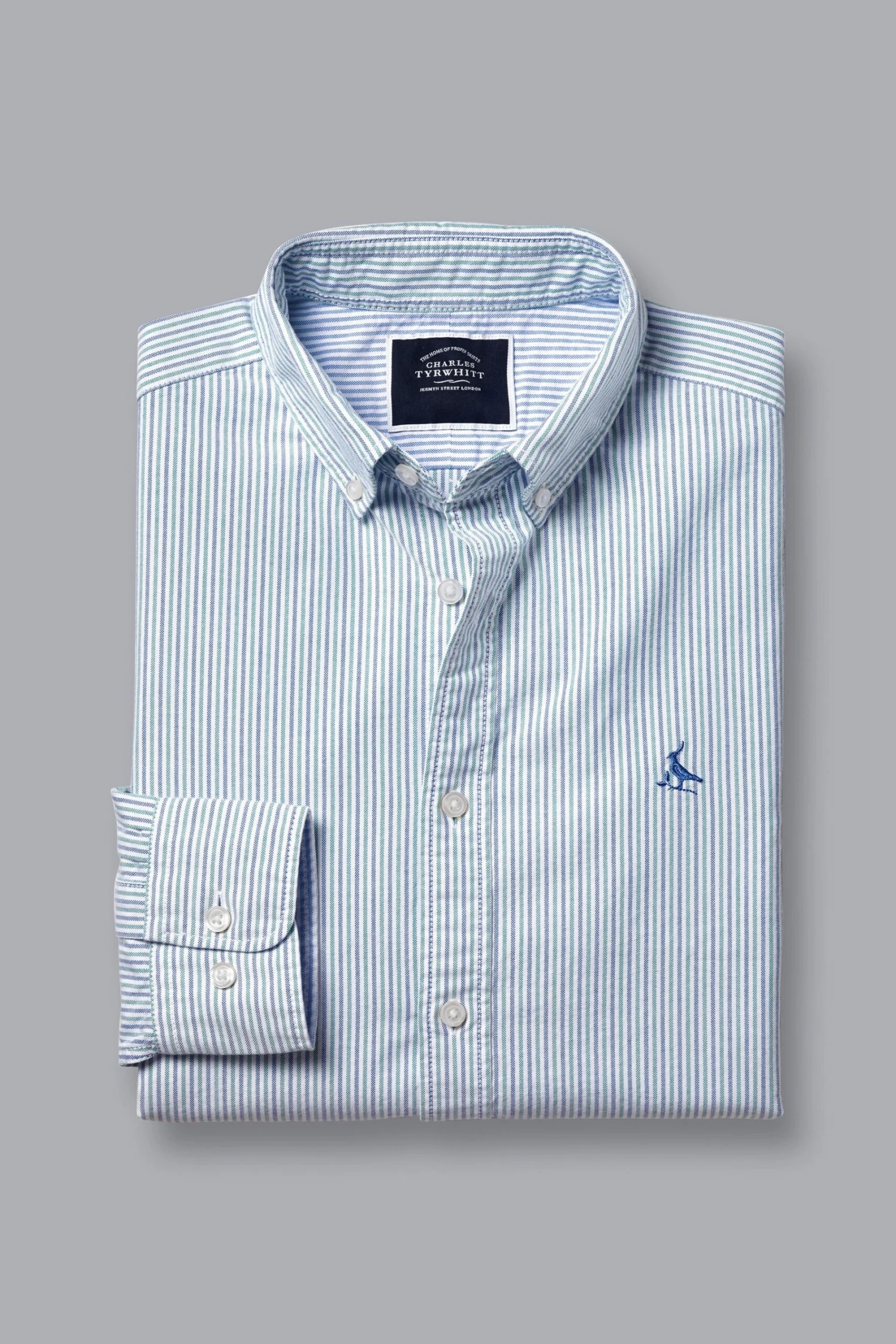 Charles Tyrwhitt Slim Fit Button-Down Washed Oxford Shirt 6 Charles Tyrwhitt Slim Fit Button-Down Washed Oxford Shirt - Image 4