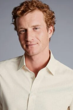 Charles Tyrwhitt Non-Iron Twill Double Check Slim Fit Shirt