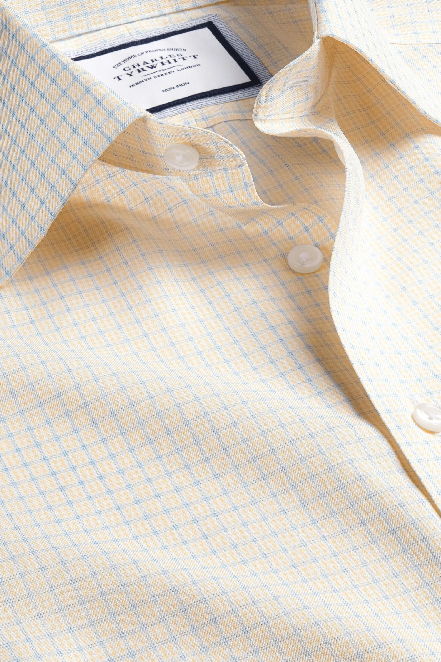 Charles Tyrwhitt Non-Iron Twill Double Check Slim Fit Shirt 4 Charles Tyrwhitt Non-Iron Twill Double Check Slim Fit Shirt - Image 2