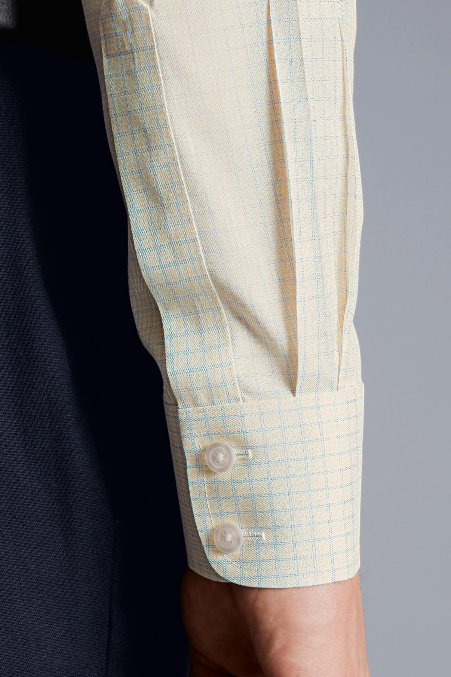 Charles Tyrwhitt Non-Iron Twill Double Check Slim Fit Shirt 7 Charles Tyrwhitt Non-Iron Twill Double Check Slim Fit Shirt - Image 5