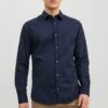 JACK & JONES Long Sleeve Shirt Contains Linen -Cheap Drape Nova Store K55052s
