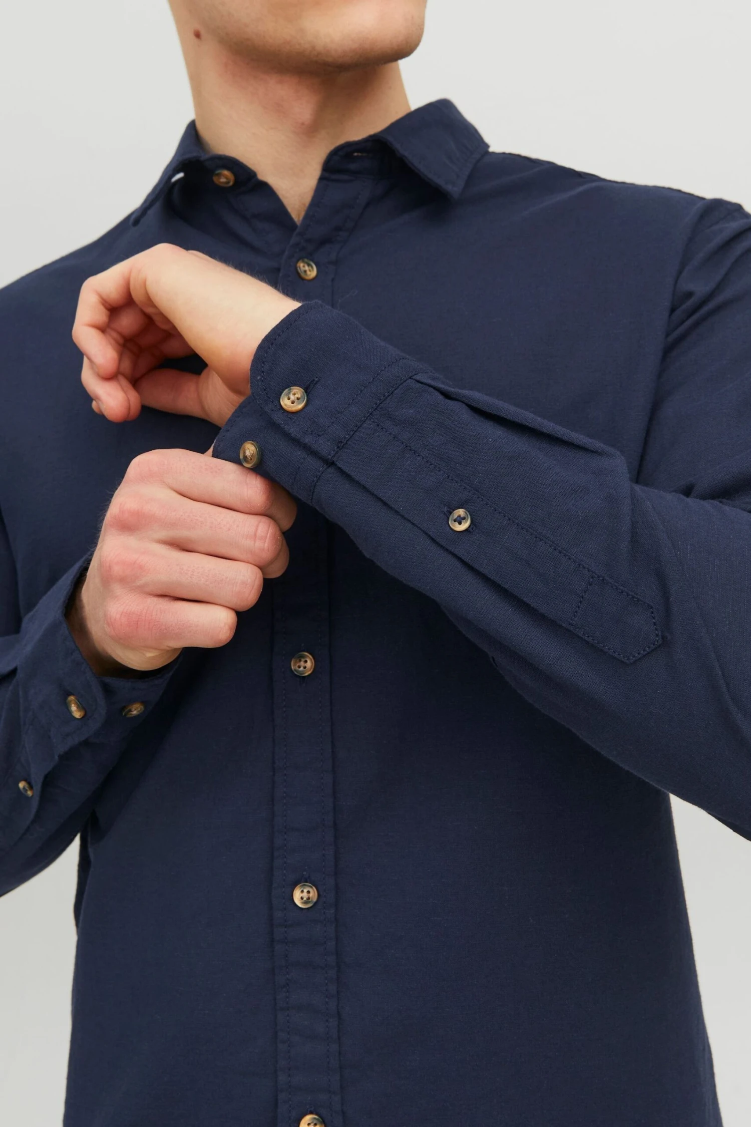 JACK & JONES Long Sleeve Shirt Contains Linen 4 JACK & JONES Long Sleeve Shirt Contains Linen - Image 2