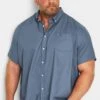 BadRhino Big & Tall Short Sleeve Oxford Shirt 2 BadRhino Big & Tall Short Sleeve Oxford Shirt -Cheap Drape Nova Store K60448s
