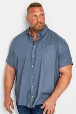 BadRhino Big & Tall Short Sleeve Oxford Shirt