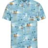 Mountain Warehouse Hawaiian Short Sleeve Mens Shirt -Cheap Drape Nova Store K61561s