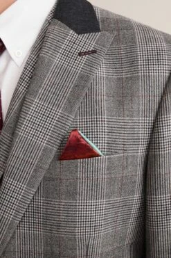 Next Grey Nova Fides Tailored Fit Check Suit: Jacket -Cheap Drape Nova Store M97 502s2