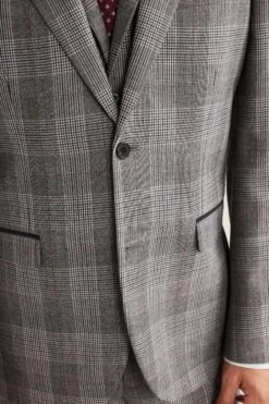 Next Grey Nova Fides Tailored Fit Check Suit: Jacket -Cheap Drape Nova Store M97 502s4
