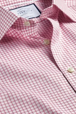 Charles Tyrwhitt Egyptian Cotton Twill Fine Check Slim Fit Shirt -Cheap Drape Nova Store Q37114s2