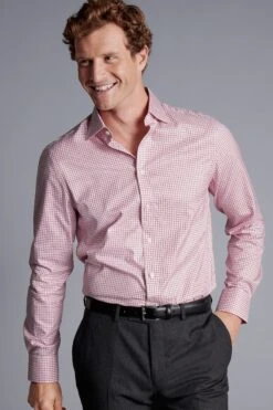 Charles Tyrwhitt Egyptian Cotton Twill Fine Check Slim Fit Shirt -Cheap Drape Nova Store Q37114s3