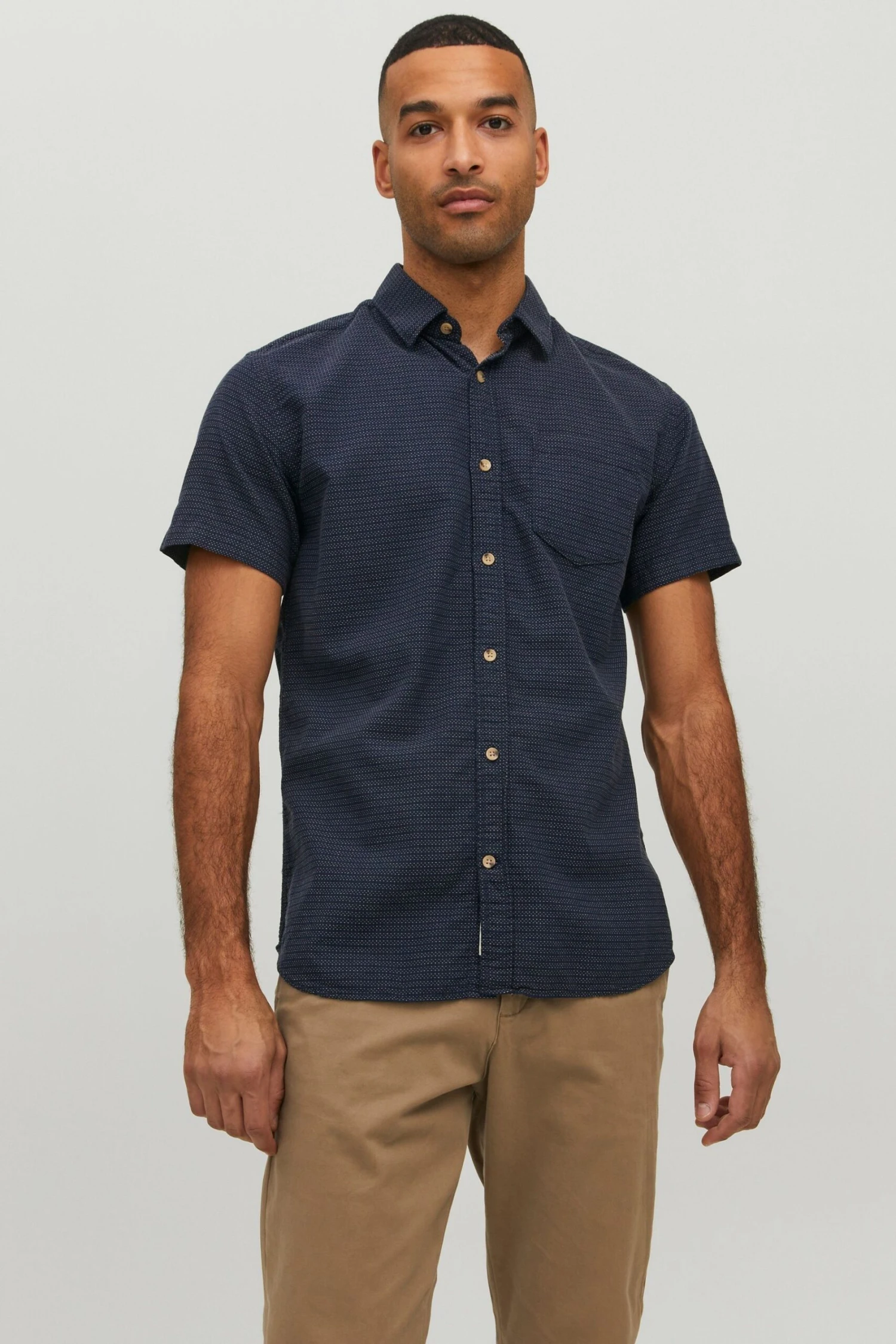 JACK & JONES Textured Short Sleeve Shirt 5 JACK & JONES Textured Short Sleeve Shirt - Image 3
