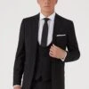 Skopes Milan Black Slim Fit Suit: Jacket
