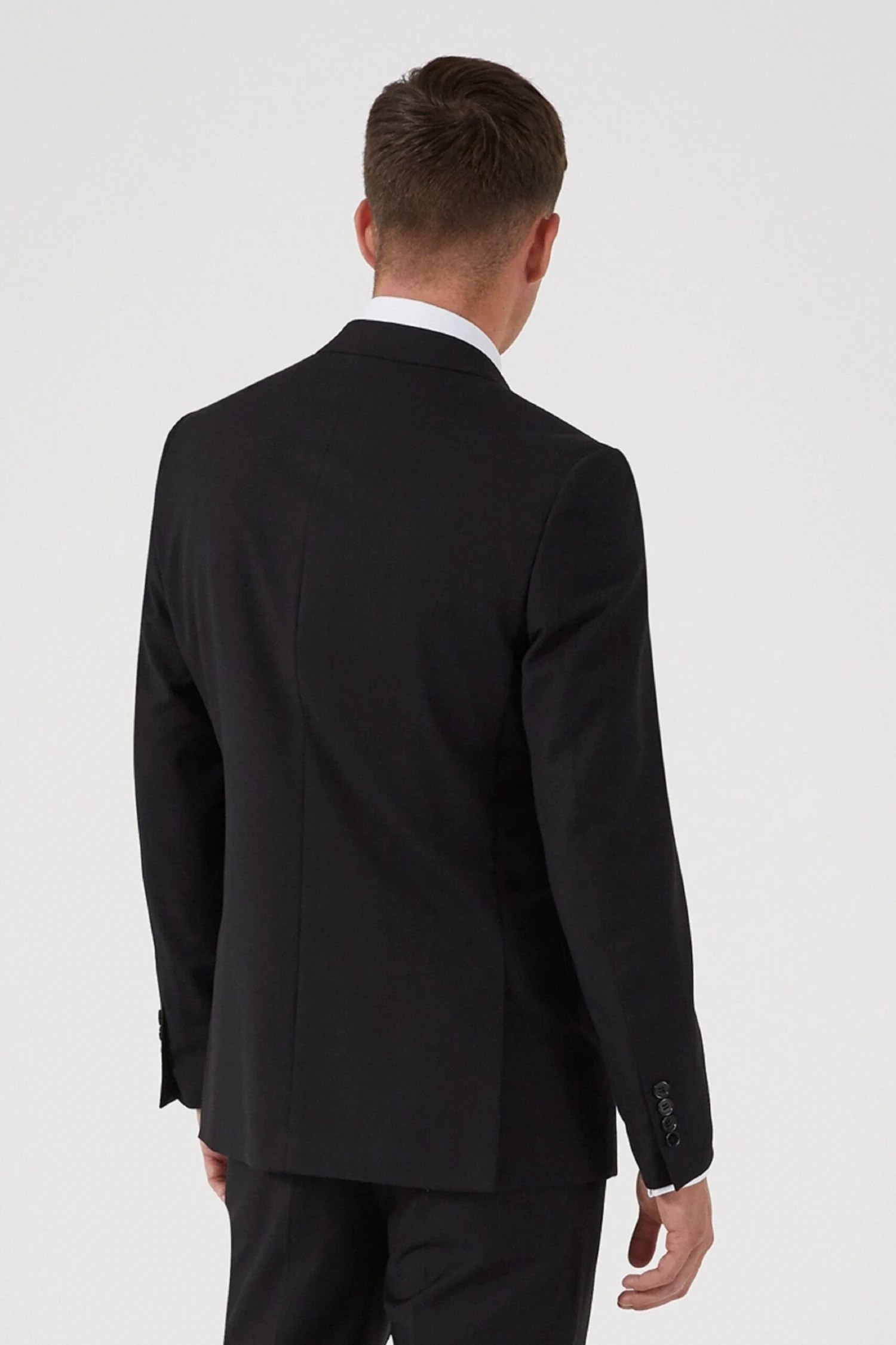 Skopes Milan Black Slim Fit Suit: Jacket 4 Skopes Milan Black Slim Fit Suit: Jacket - Image 2