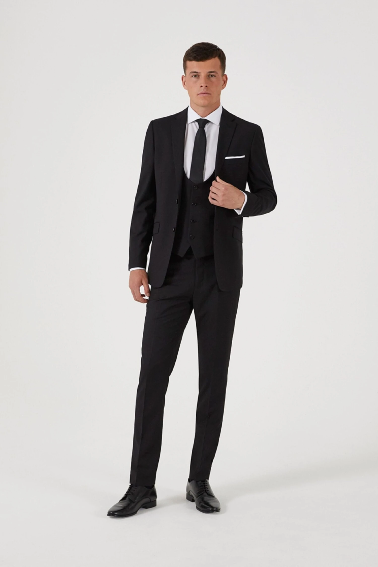 Skopes Milan Black Slim Fit Suit: Jacket 5 Skopes Milan Black Slim Fit Suit: Jacket - Image 3