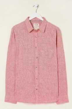 FatFace Pink Plain Linen Shirt 13 FatFace Pink Plain Linen Shirt -Cheap Drape Nova Store T54370s6